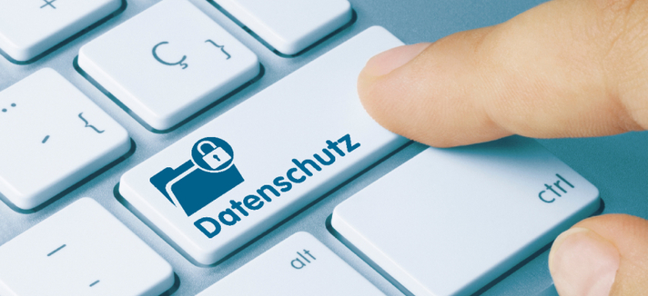 Tastatur mit dem Schriftzug Datenschutz